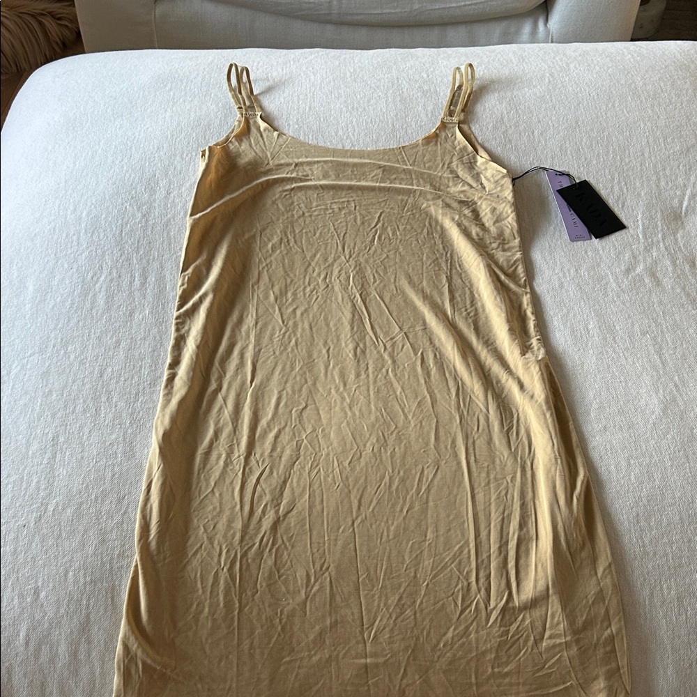 Kada Beige Sleeveless Dress